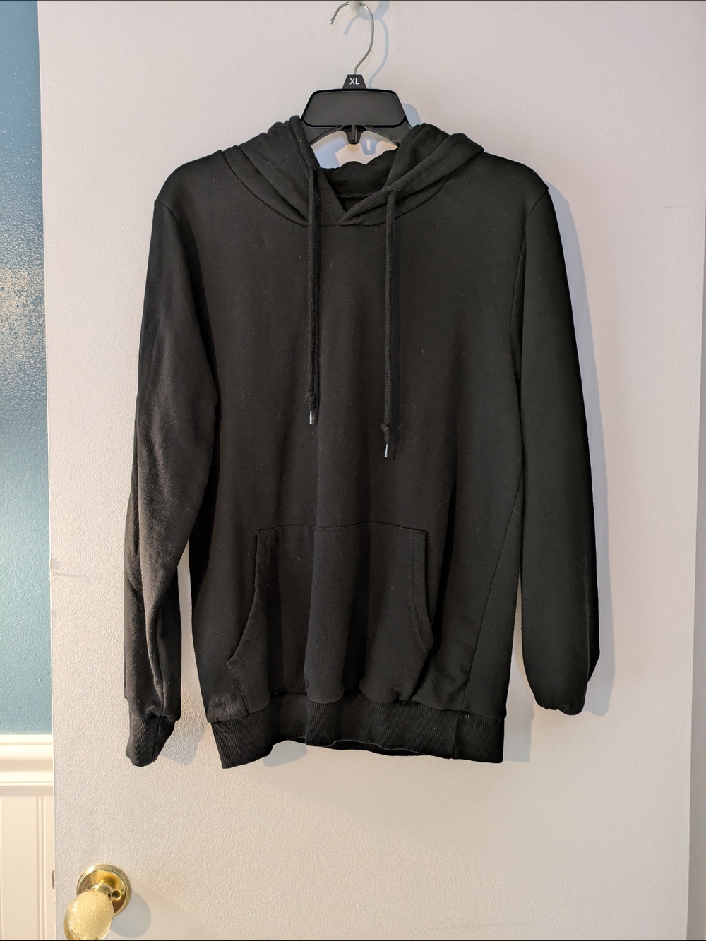 On Fire Black Women's Pullover Hoodie with Kangaroo Pocket